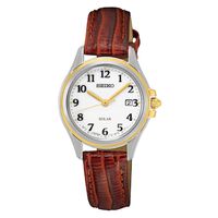 Ladies' Seiko Solar Strap Watch with White Dial (Model: SUT252)|Peoples Jewellers