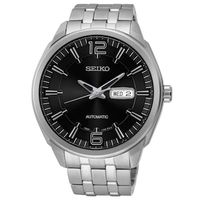 Men's Seiko Automatic Watch with Black Dial (Model: SNKN47)|Peoples Jewellers