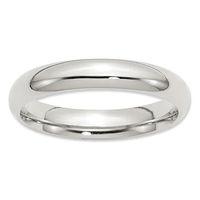 Men's 4.0mm Comfort-Fit Wedding Band in Sterling Silver|Peoples Jewellers