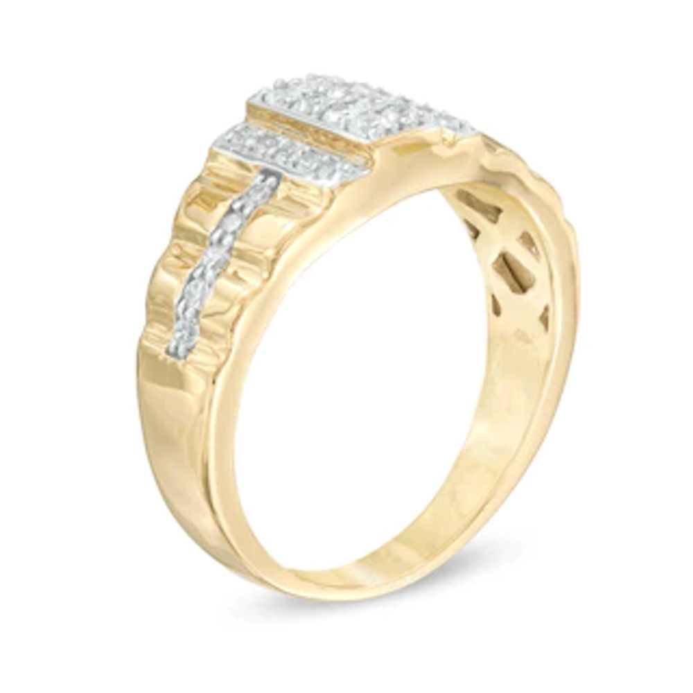 Men's 0.45 CT. T.W. Diamond Ring in 10K Gold|Peoples Jewellers