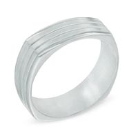 Men's 7.0mm Titanium Satin Wedding Band - Size 10|Peoples Jewellers