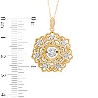 Unstoppable Love™ 0.33 CT. T.W. Diamond Flower-Shaped Vintage Pendant in 10K Gold|Peoples Jewellers