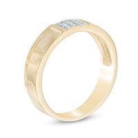 Men's 0.09 CT. T.W. Diamond Wedding Band in 10K Gold|Peoples Jewellers