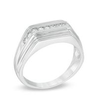 Men's 0.23 CT. T.W. Diamond Ring in 10K White Gold|Peoples Jewellers