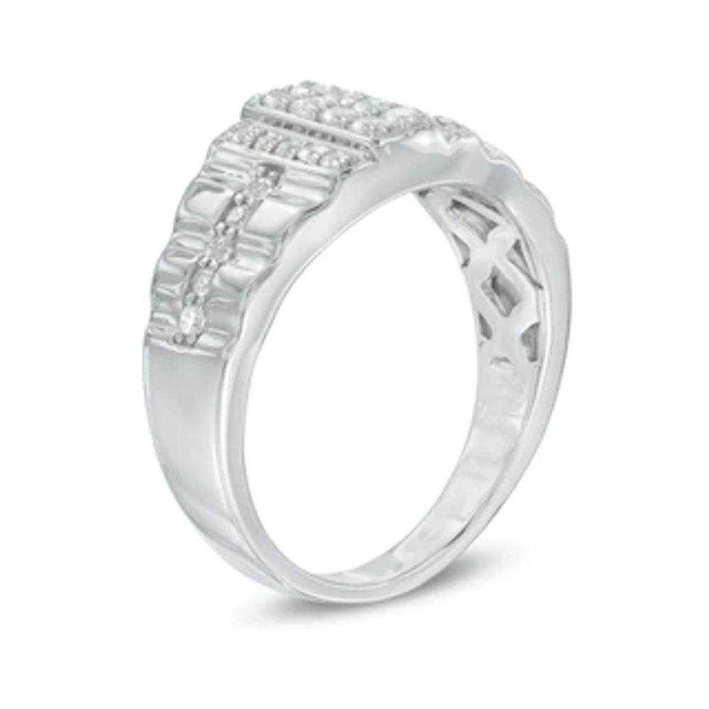 Men's 0.45 CT. T.W. Diamond Ring in 10K White Gold|Peoples Jewellers