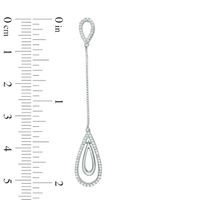 0.23 CT. T.W. Diamond Teardrop Earrings in Sterling Silver|Peoples Jewellers