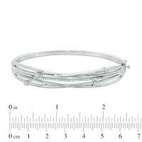 0.30 CT. T.W. Diamond Bangle in Sterling Silver|Peoples Jewellers