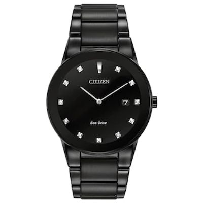 Men's Citizen Eco-Drive® Axiom Diamond Accent Black IP Watch (Model: AU1065-58G)|Peoples Jewellers