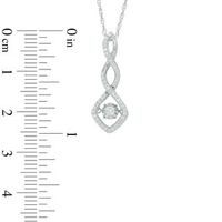 Unstoppable Love™ 0.18 CT. T.W. Diamond Squared Cascading Drop Pendant in 10K White Gold|Peoples Jewellers