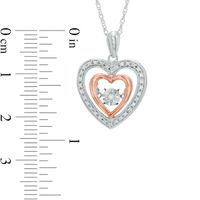 Unstoppable Love™ 0.09 CT. T.W. Diamond Heart Pendant in 10K Two-Tone Gold|Peoples Jewellers