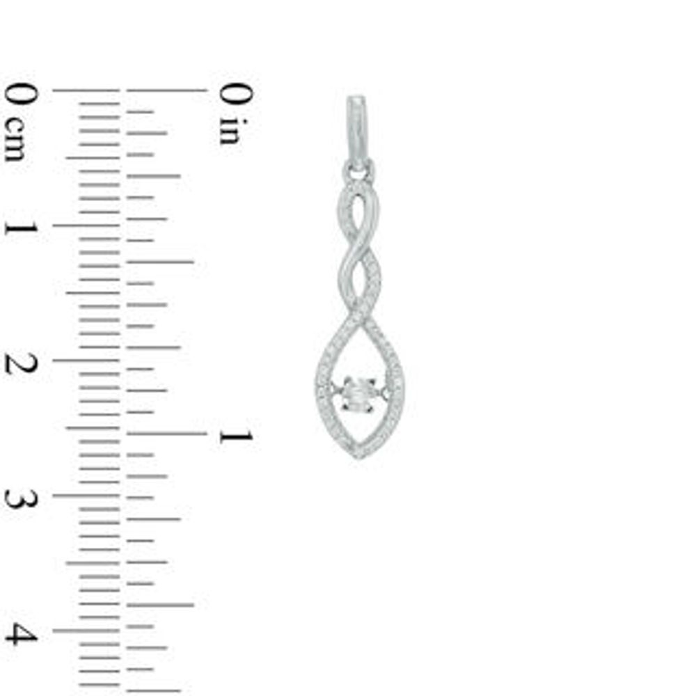 Unstoppable Love™ 0.18 CT. T.W. Diamond Cascading Teardrop Earrings in Sterling Silver|Peoples Jewellers