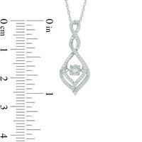 Unstoppable Love™ 0.23 CT. T.W. Diamond Cascading Infinity Drop Pendant in Sterling Silver|Peoples Jewellers