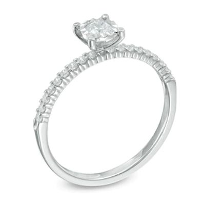 0.33 CT. T.W. Diamond Solitaire Engagement Ring in 10K White Gold|Peoples Jewellers