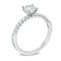 0.50 CT. T.W. Diamond Solitaire Engagement Ring in 14K White Gold|Peoples Jewellers