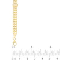 Bar Station Fancy Chain Necklace in 10K Gold - 17.75"|Peoples Jewellers