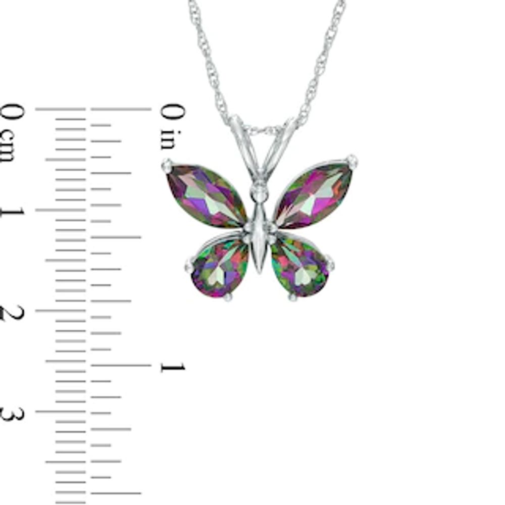 Mystic Fire® Topaz Butterfly Pendant in Sterling Silver|Peoples Jewellers