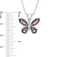 Mystic Fire® Topaz Butterfly Pendant in Sterling Silver|Peoples Jewellers