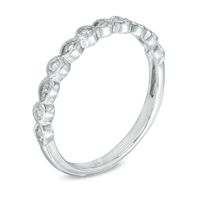 Your Stone Your Story™ 0.10 CT. T.W. Diamond Vintage-Style Band in 14K White Gold|Peoples Jewellers