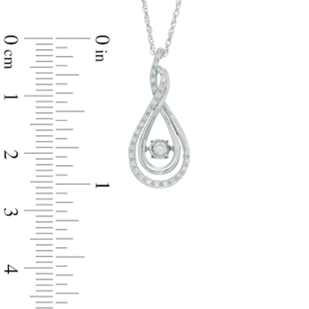 Unstoppable Love™ 0.15 CT. T.W. Diamond Layered Infinity Pendant in Sterling Silver|Peoples Jewellers