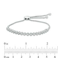 0.25 CT. T.W. Diamond Bubbles Bolo Bracelet in Sterling Silver - 9.5"|Peoples Jewellers