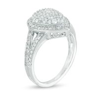 0.95 CT. W.T Pear-Shaped Composite Diamond Ring in Sterling Silver|Peoples Jewellers