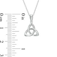 Celtic Trinity Knot Pendant in 10K White Gold|Peoples Jewellers