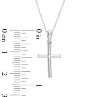 Stacked Cross Pendant in 10K White Gold|Peoples Jewellers