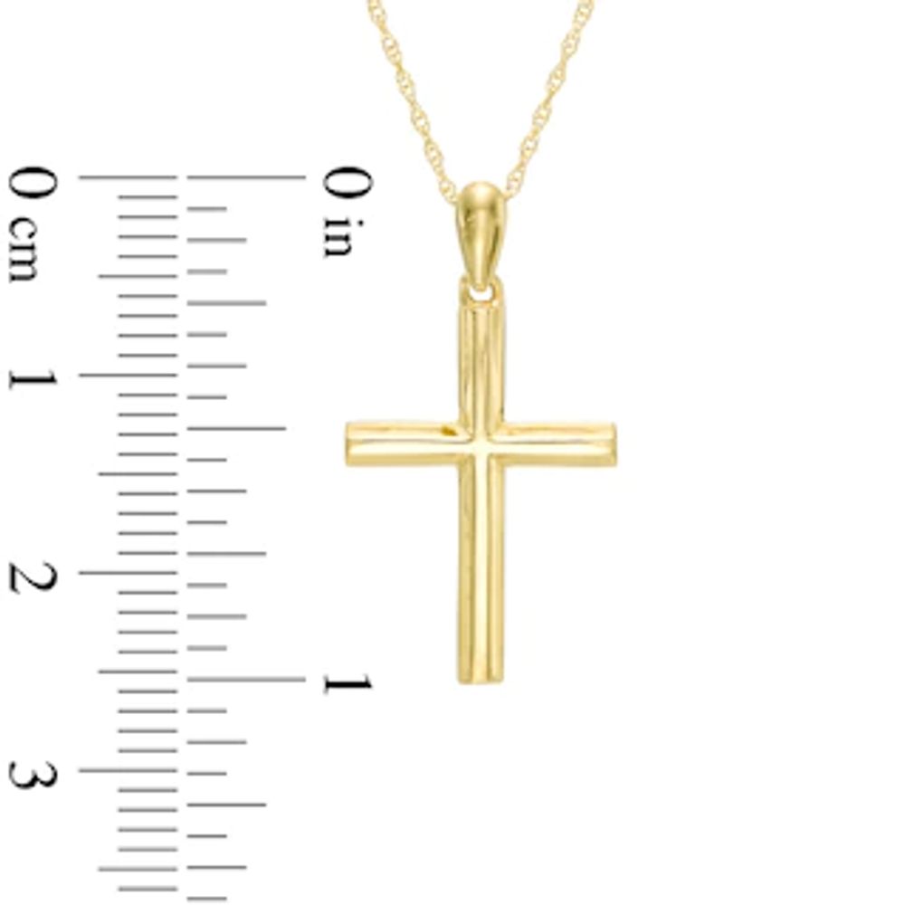 Stacked Cross Pendant in 10K Gold|Peoples Jewellers