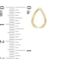 Open Teardrop Earrings in 10K Gold|Peoples Jewellers