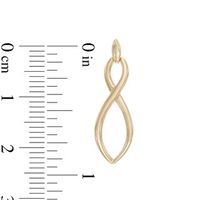 Infinity Drop Earrings in 10K Gold|Peoples Jewellers