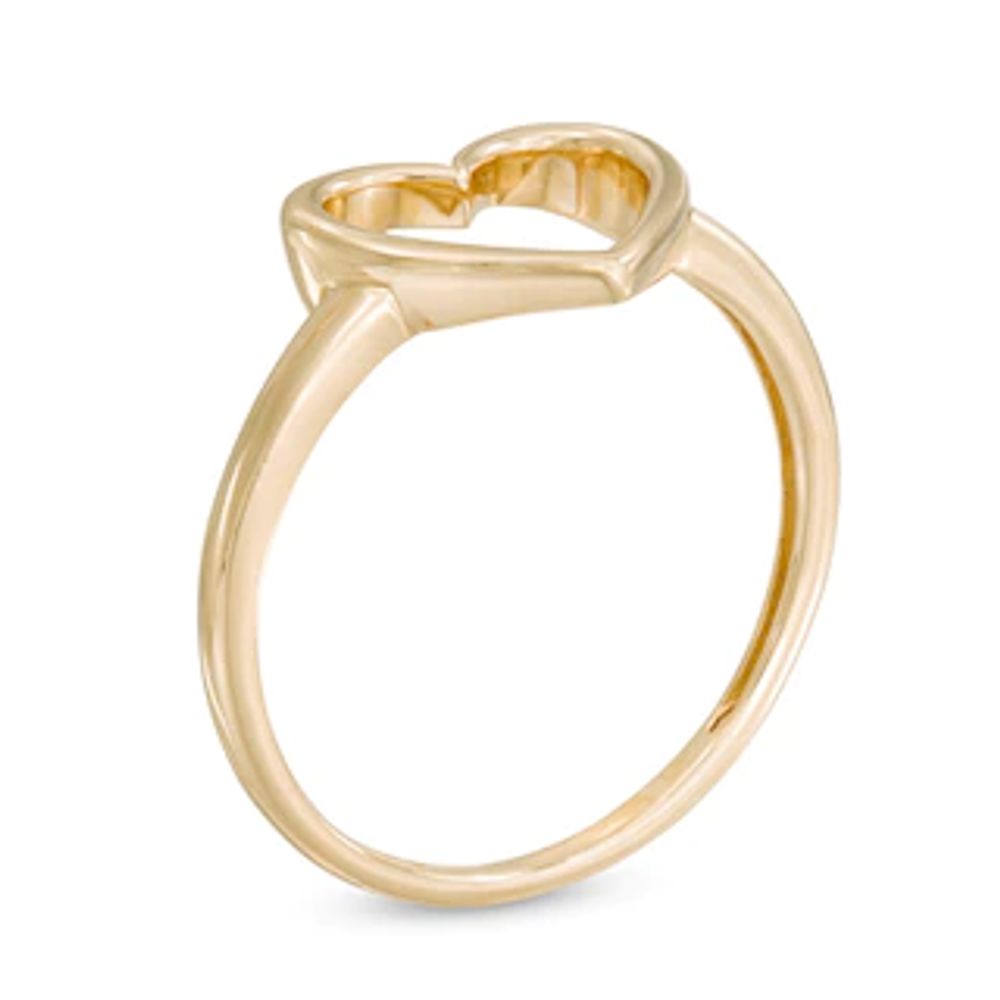 Heart Outline Ring in 10K Gold|Peoples Jewellers