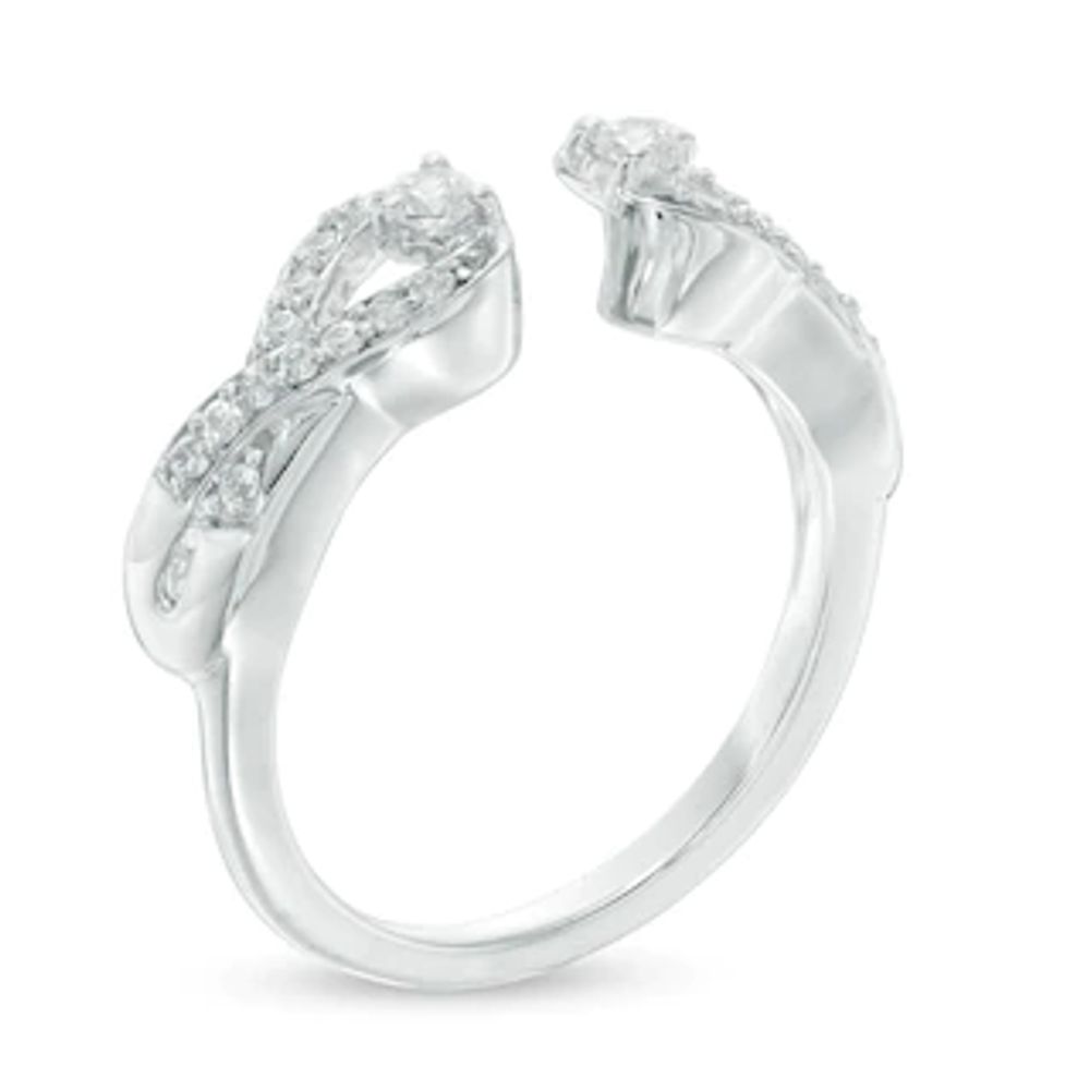 0.30 CT. T.W. Diamond Infinity Solitaire Enhancer in 10K White Gold|Peoples Jewellers