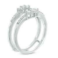 0.30 CT. T.W. Diamond Frame Solitaire Enhancer in 10K White Gold|Peoples Jewellers