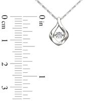 Unstoppable Love™ 0.50 CT. Diamond Solitaire Flame Pendant in 10K White Gold|Peoples Jewellers