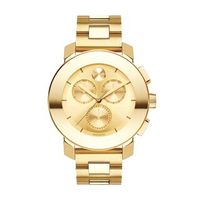 Ladies' Movado Bold® Chronograph Gold-Tone Watch with Gold-Tone Dial (Model: 3600358)|Peoples Jewellers