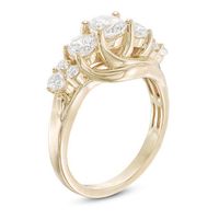 1.50 CT. T.W. Certified Canadian Diamond Three Stone Engagement Ring in 14K Gold (I/I2)|Peoples Jewellers