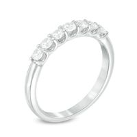 Celebration Canadian Ideal 0.50 CT. T.W. Certified Diamond Seven Stone Band in 14K White Gold (I/I1)|Peoples Jewellers