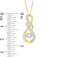 Unstoppable Love™ 0.20 CT. T.W. Diamond Cascading Infinity Pendant in 10K Gold|Peoples Jewellers