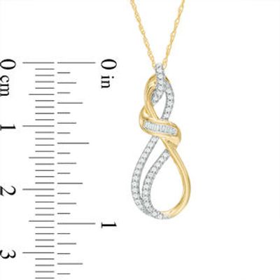 0.15 CT. T. W. Diamond Infinity Pendant in 10K Gold|Peoples Jewellers
