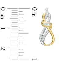 0.15 CT. T. W. Diamond Infinity Earrings in 10K Gold|Peoples Jewellers