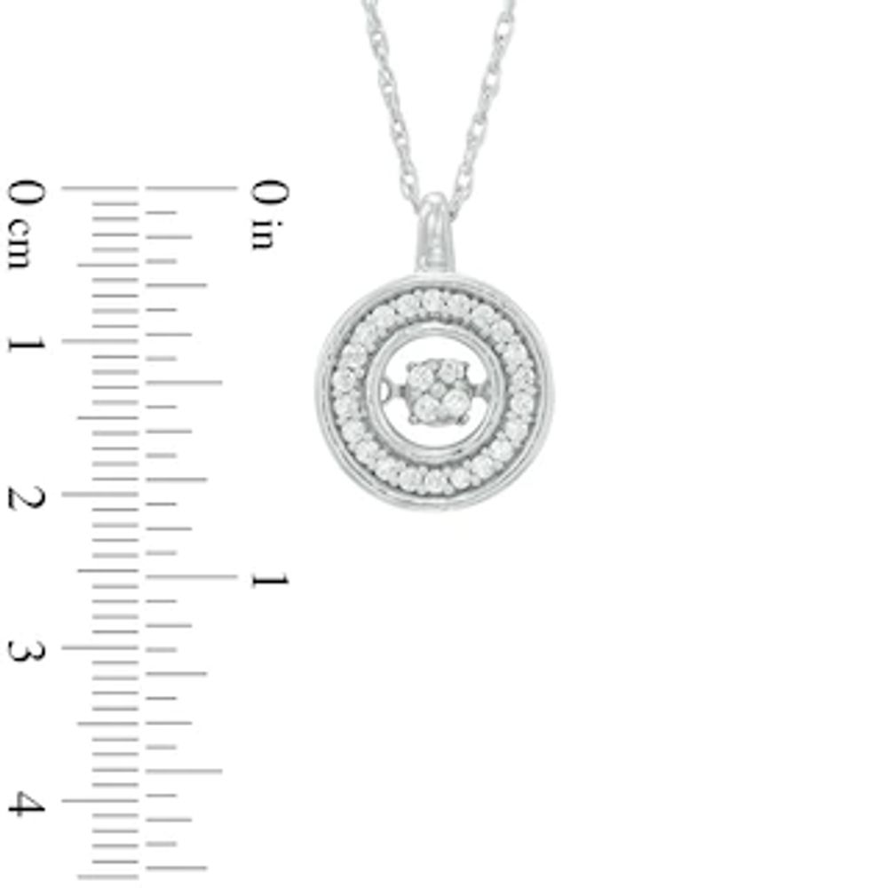 Unstoppable Love™ 0.15 CT. T.W. Composite Diamond Open Circle Pendant in Sterling Silver|Peoples Jewellers