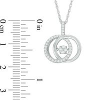Unstoppable Love™ 0.23 CT. T.W. Composite Diamond Interlocking Circles Pendant in Sterling Silver|Peoples Jewellers