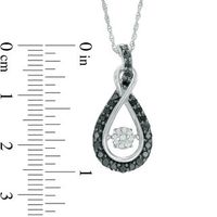 Unstoppable Love™ CT. T.W. Enhanced Black and White Composite Diamond Infinity Pendant in Sterling Silver|Peoples Jewellers