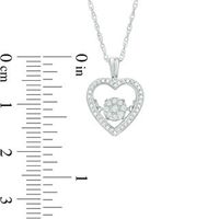 Unstoppable Love™ 0.18 CT. T.W. Composite Diamond Heart Pendant in Sterling Silver|Peoples Jewellers