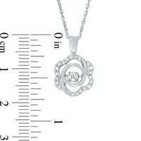 Unstoppable Love™ 0.15 CT. T.W. Composite Diamond Whirlwind Pendant in Sterling Silver|Peoples Jewellers