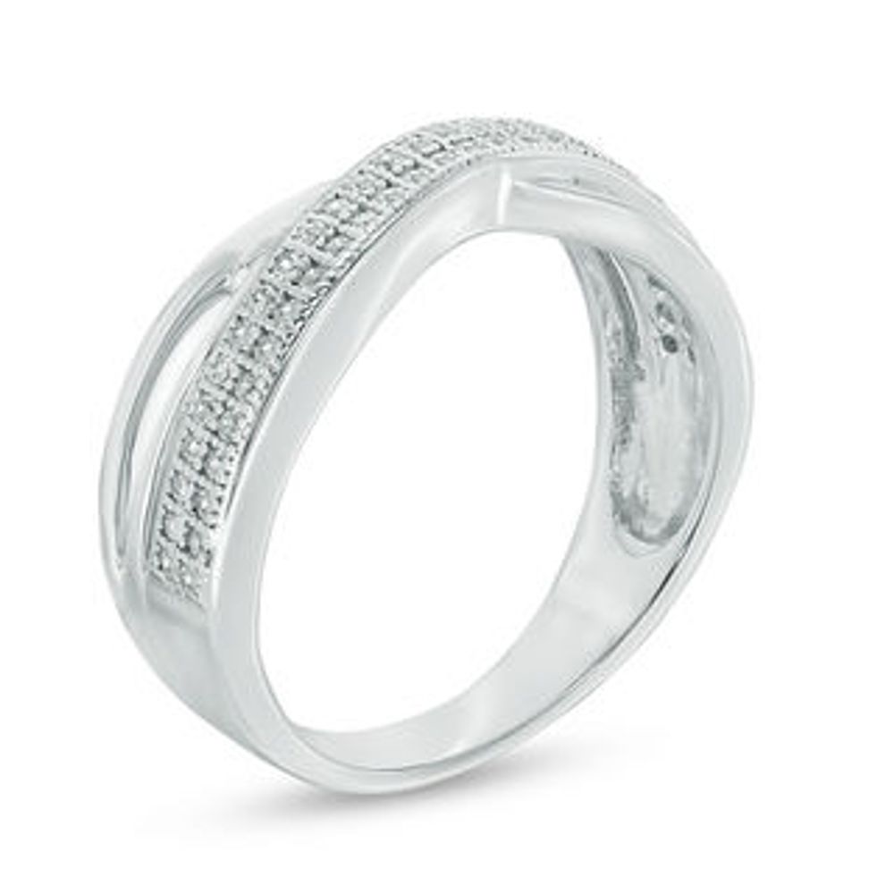 0.23 CT. T.W. Diamond Layered Anniversary Band in 10K White Gold|Peoples Jewellers