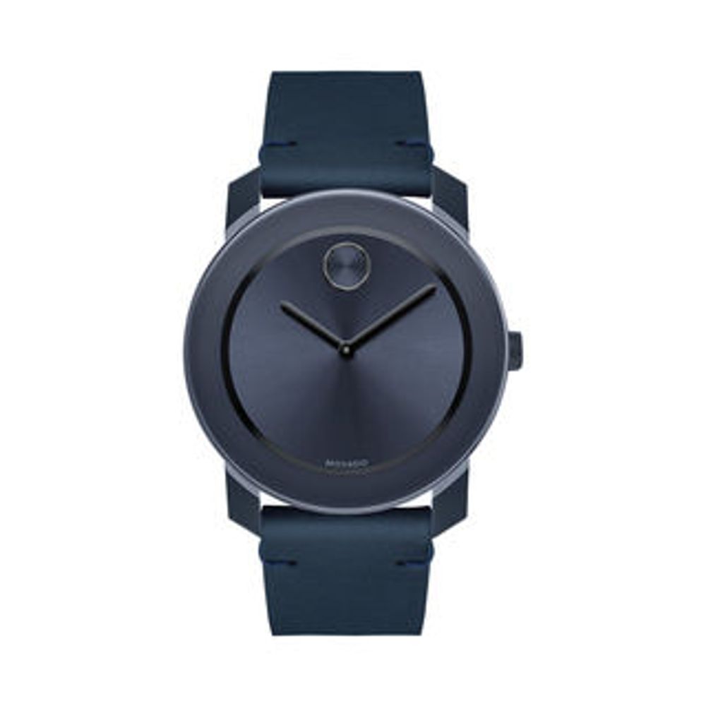 Men's Movado Bold® Strap Watch with Navy Dial (Model: 3600370)|Peoples Jewellers