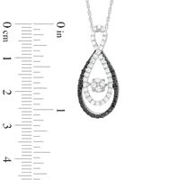 Unstoppable Love™ 0.45 CT. T.W. Enhanced Black and White Composite Diamond Infinity Pendant in 10K White Gold|Peoples Jewellers