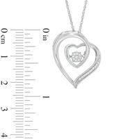 Unstoppable Love™ Composite Diamond Accent Swirl Heart Pendant in Sterling Silver|Peoples Jewellers