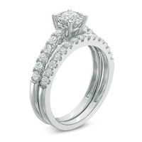 1.00 CT. T.W. Diamond Bridal Set in 14K White Gold|Peoples Jewellers